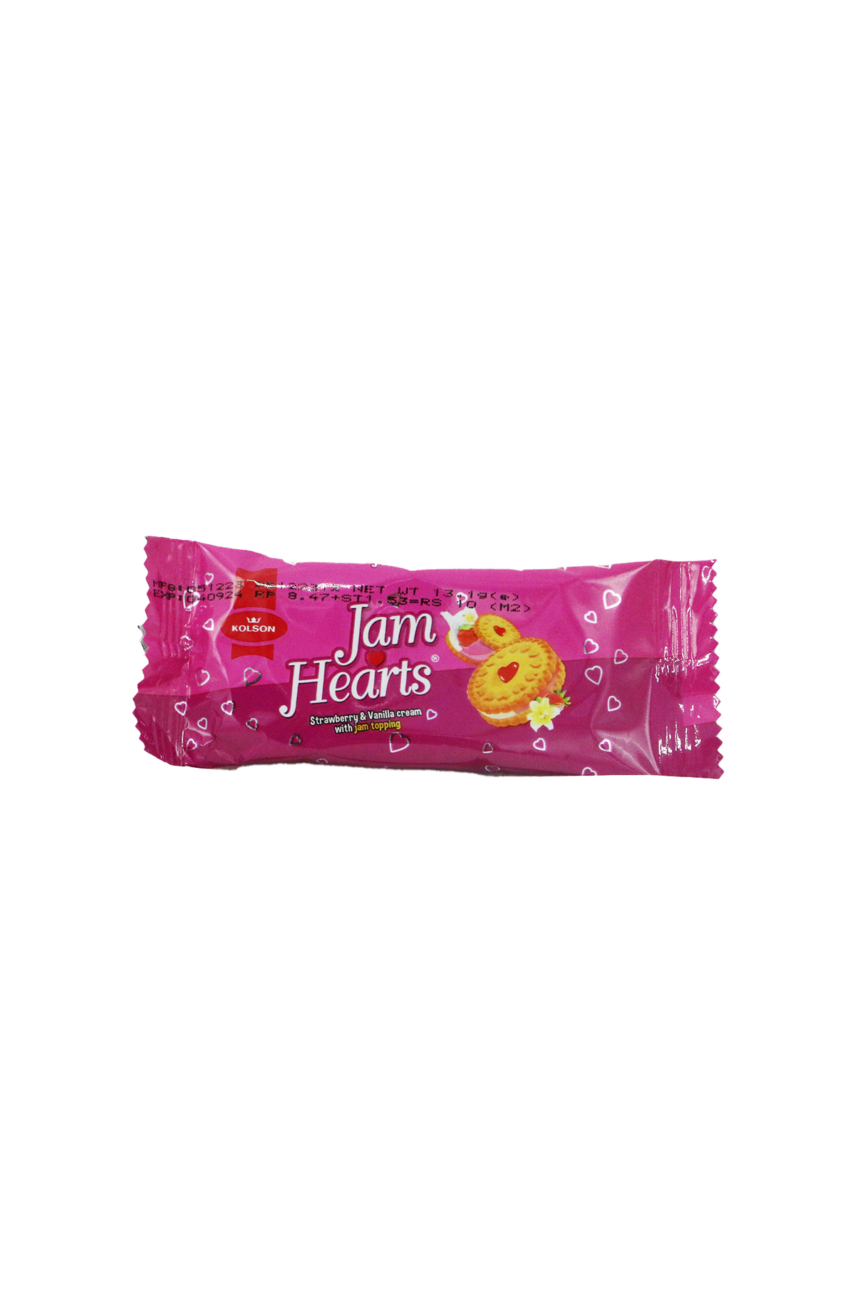 kolson biscuit jam heart strawberry 10rs