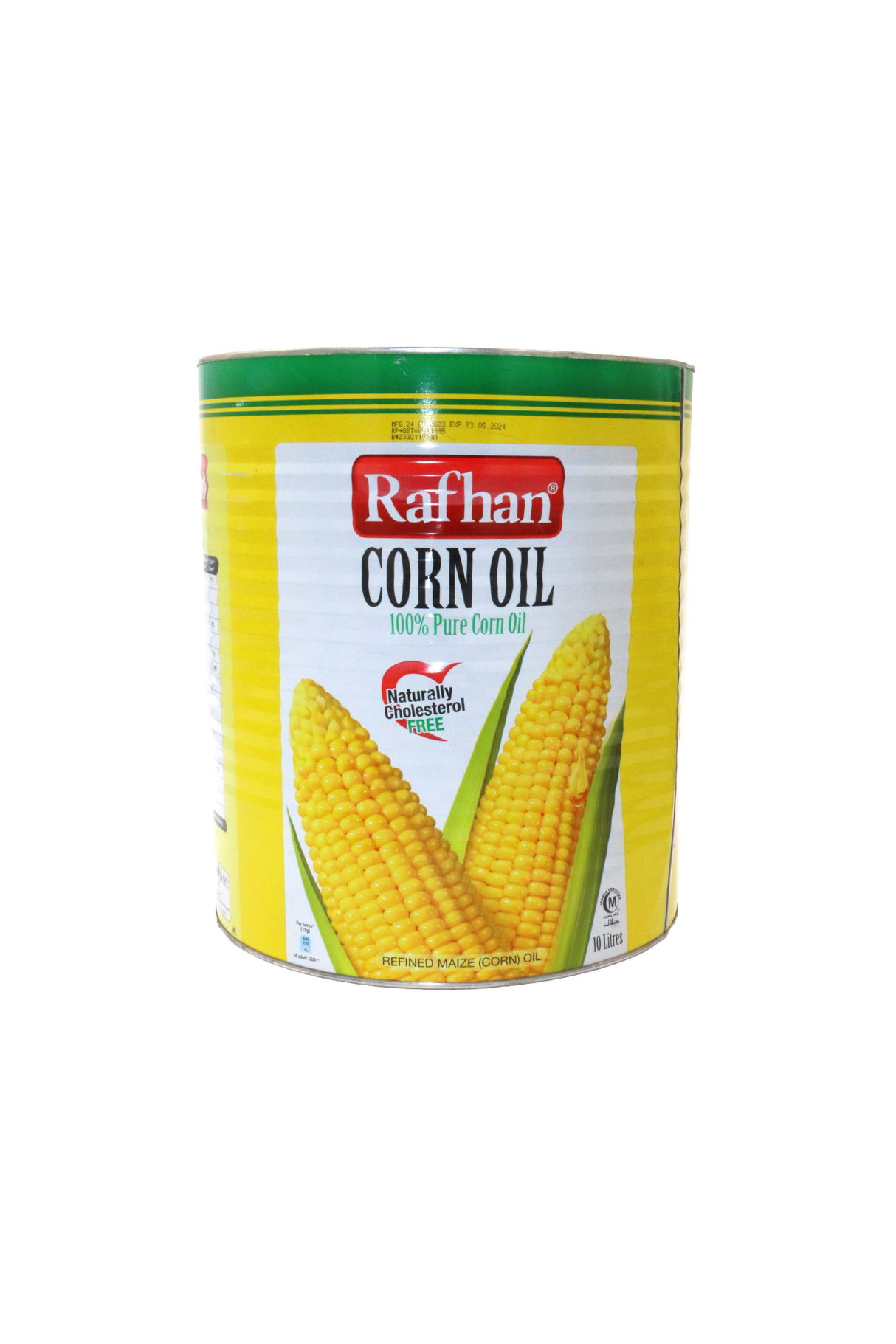 rafhan corn oil 10l tin