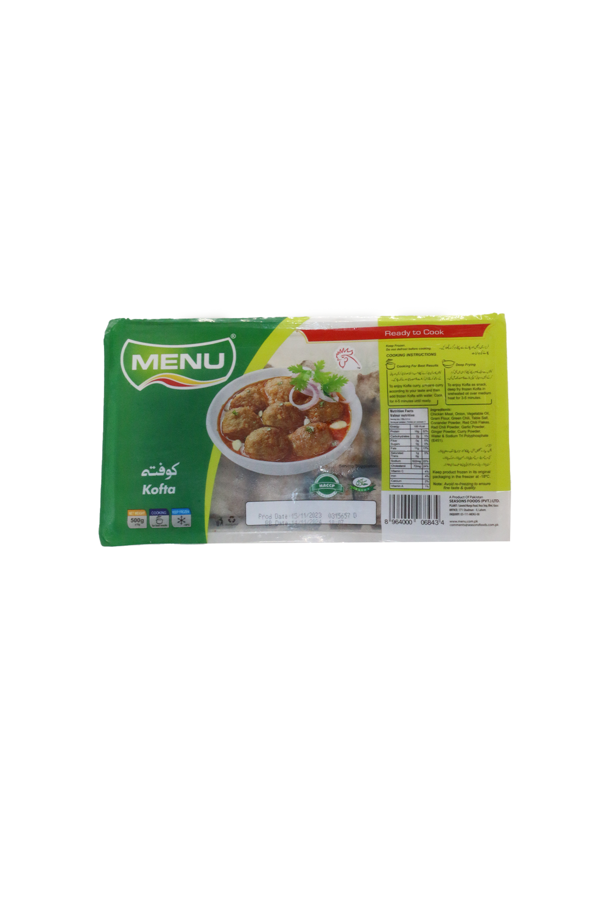 menu kofta 500g