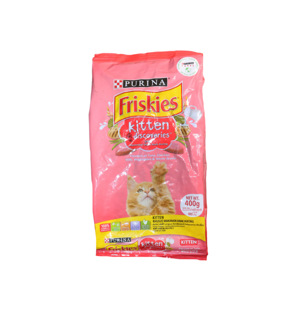 friskies cat food kitten discoveries 400g