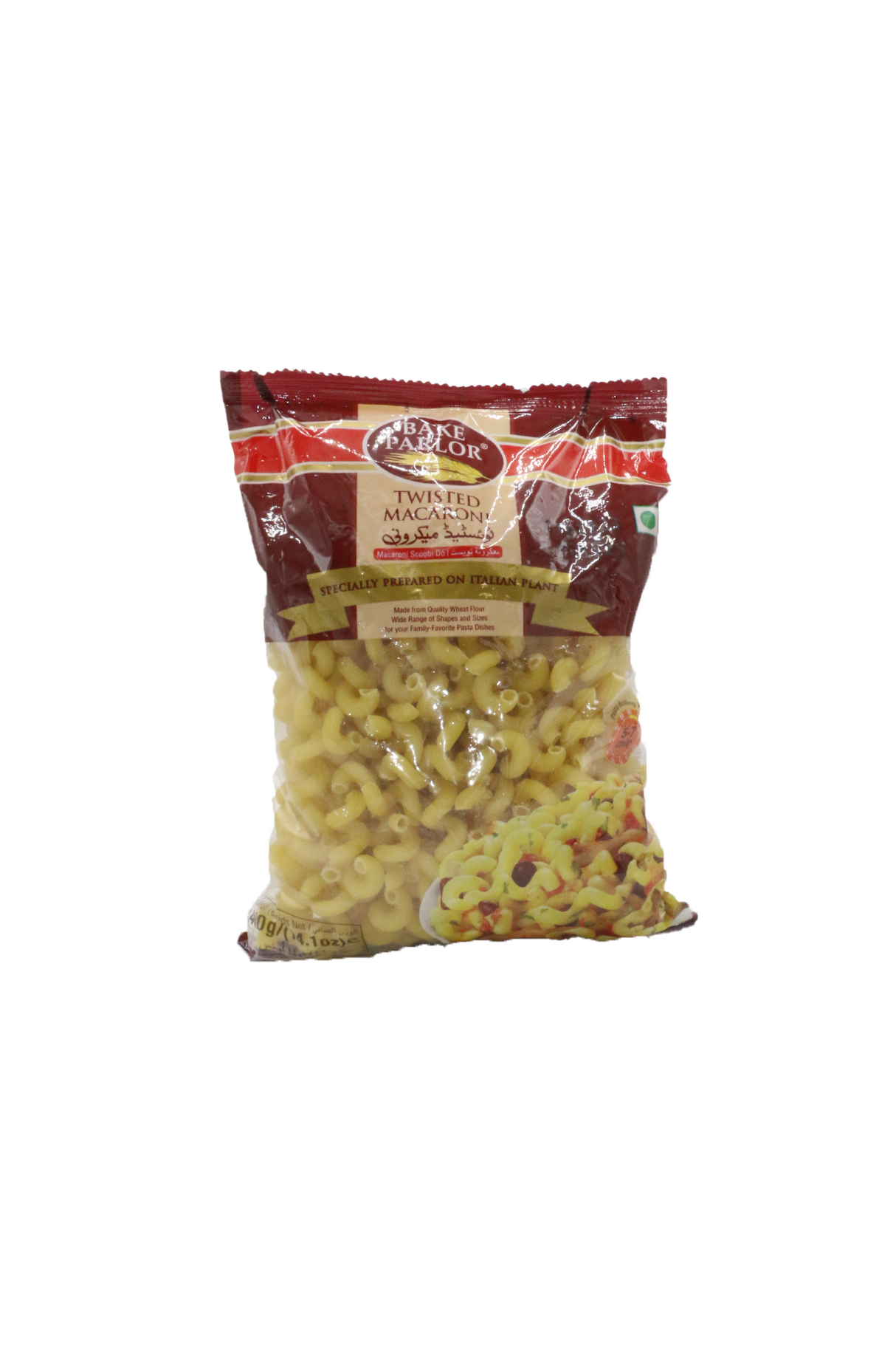 bake parlor twisted macaroni 400g