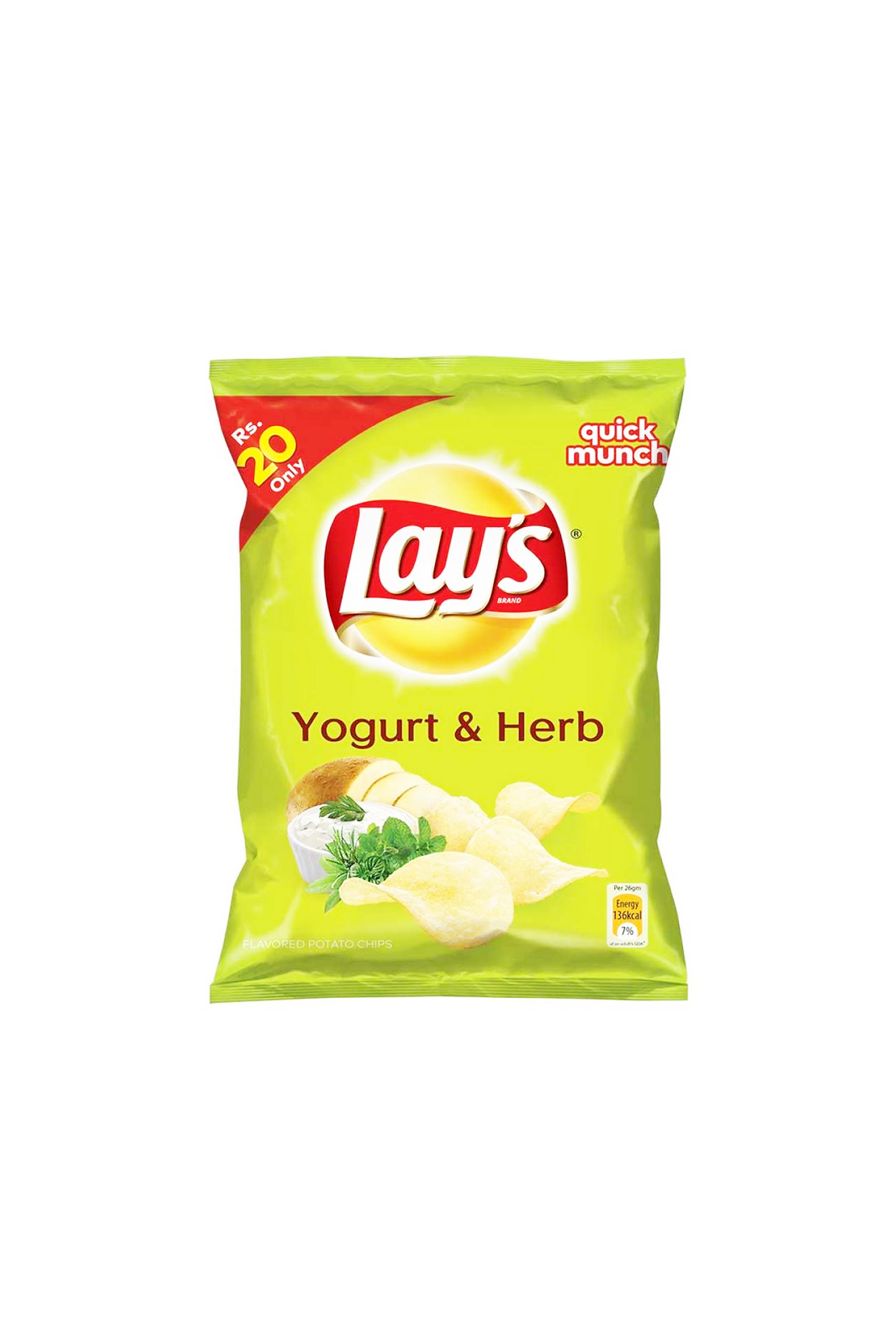 lays yogurt&herb 20rs