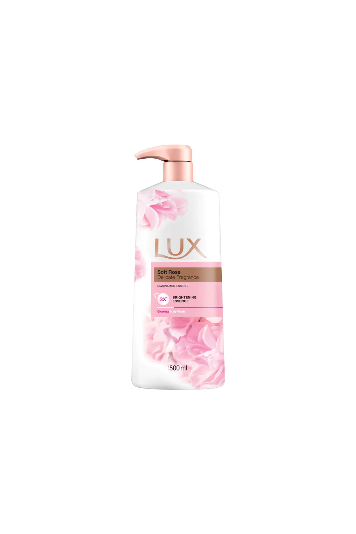 lux body wash soft rose 500ml pump