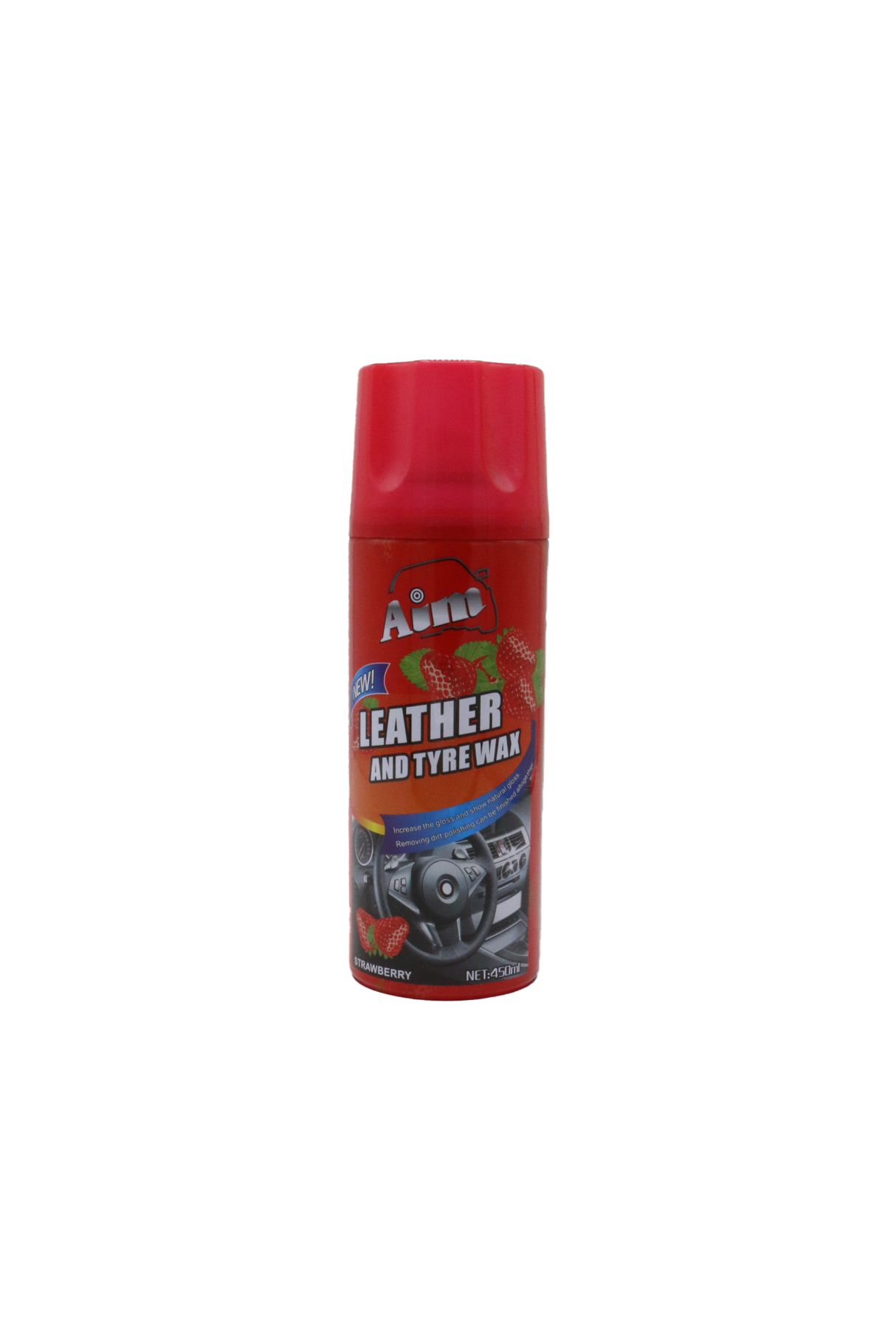 aim leather wax strawberry spray 450ml