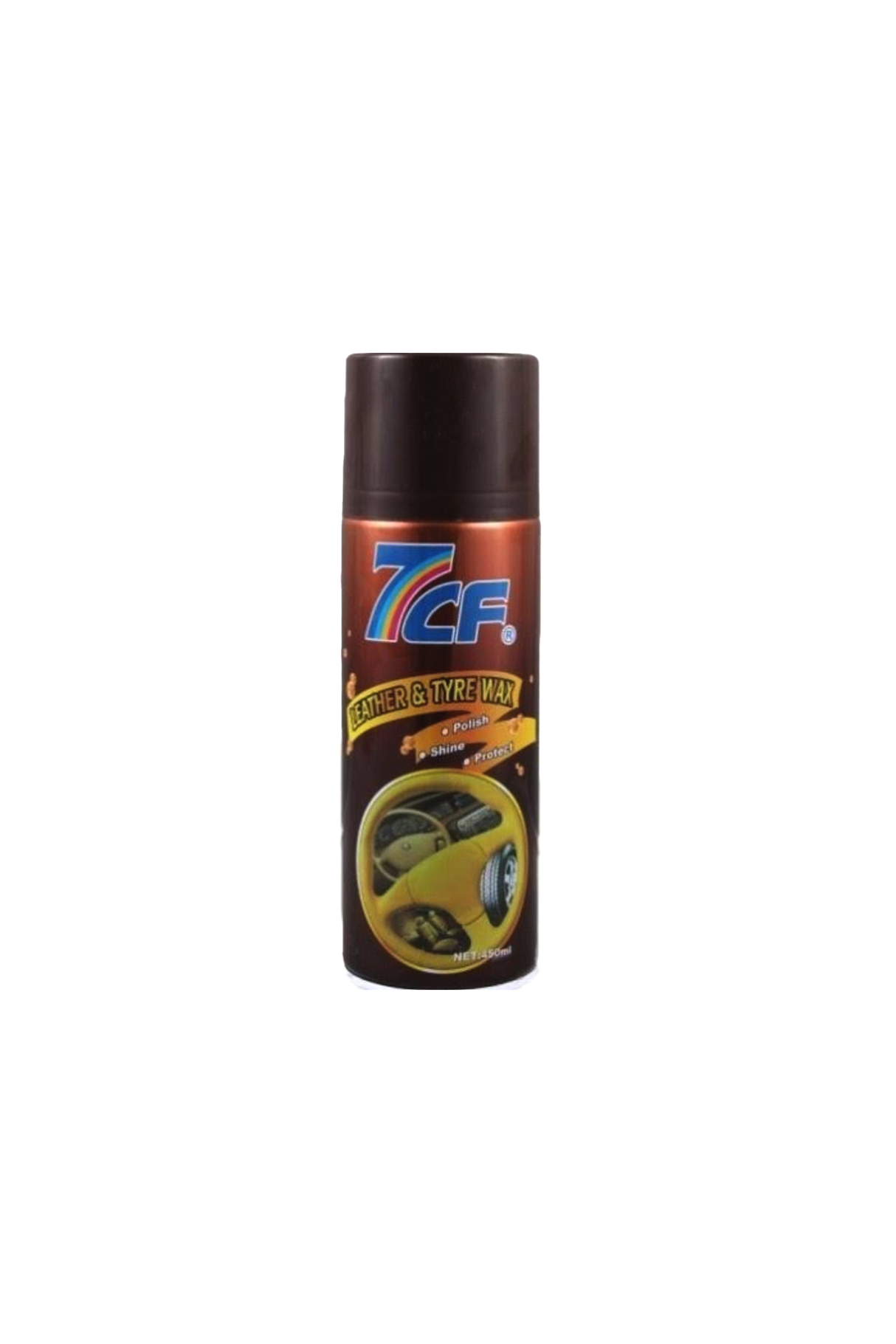 7cf car polish brown spray 450ml