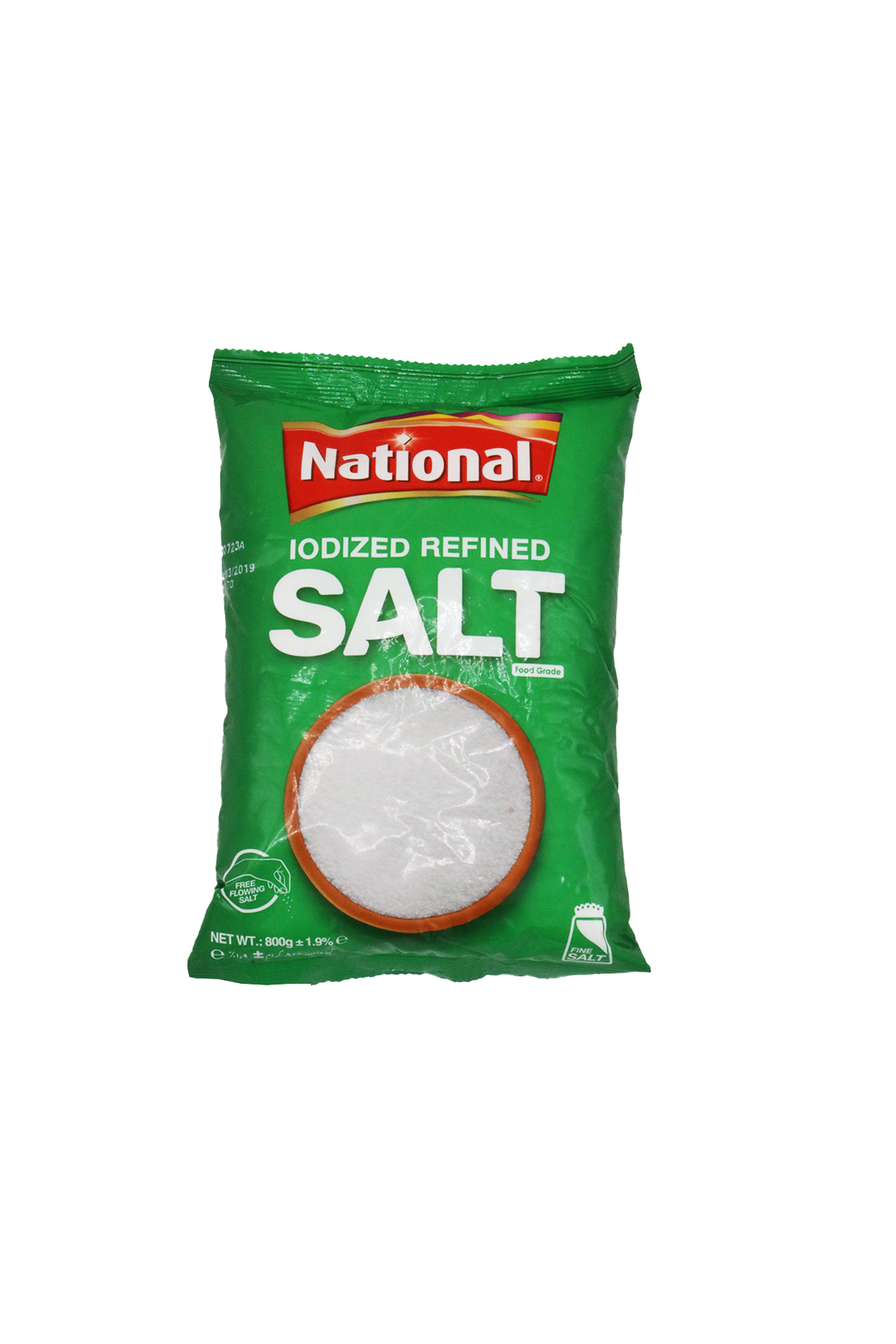 national iodized salt 800g