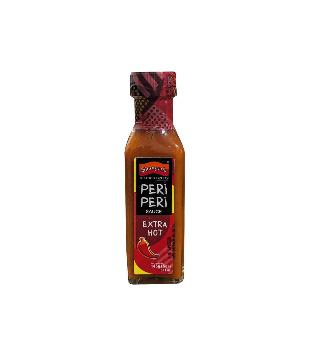 shangrila peri peri extra hot sauce 145g