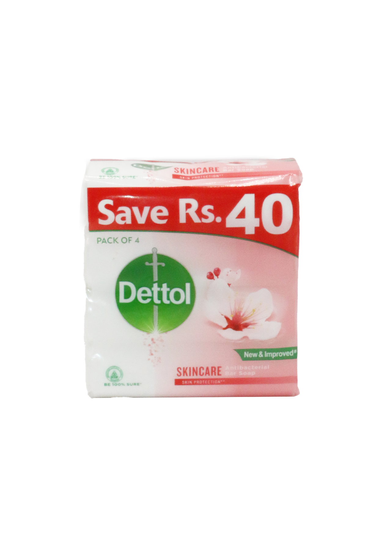 dettol soap skin care 4p 110g