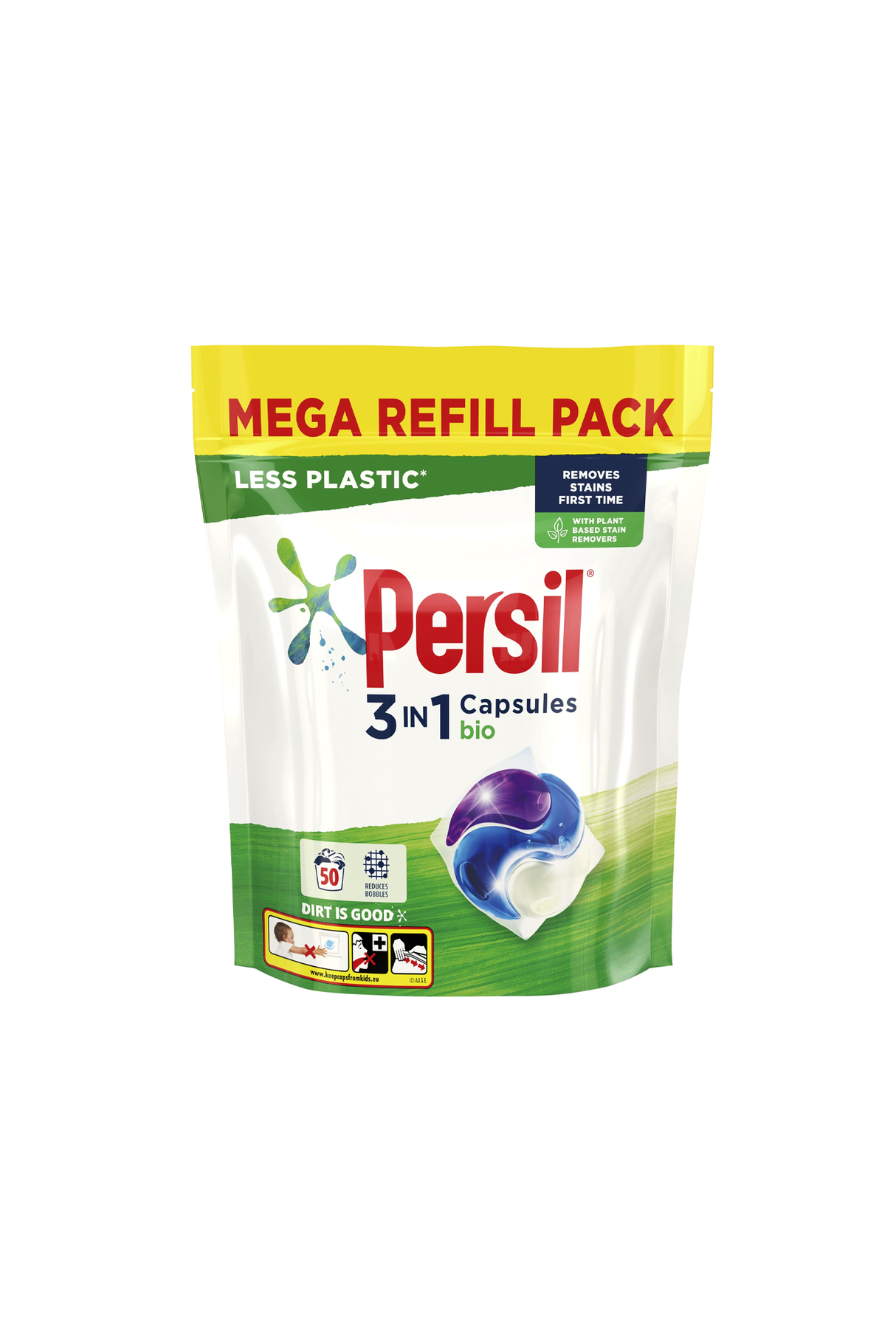 persil washing capsules 3in1 bio 1.35kg 50pc