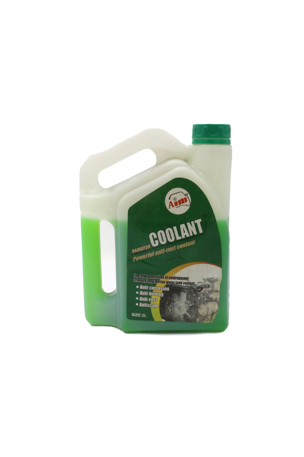 aim car coolant green 2l