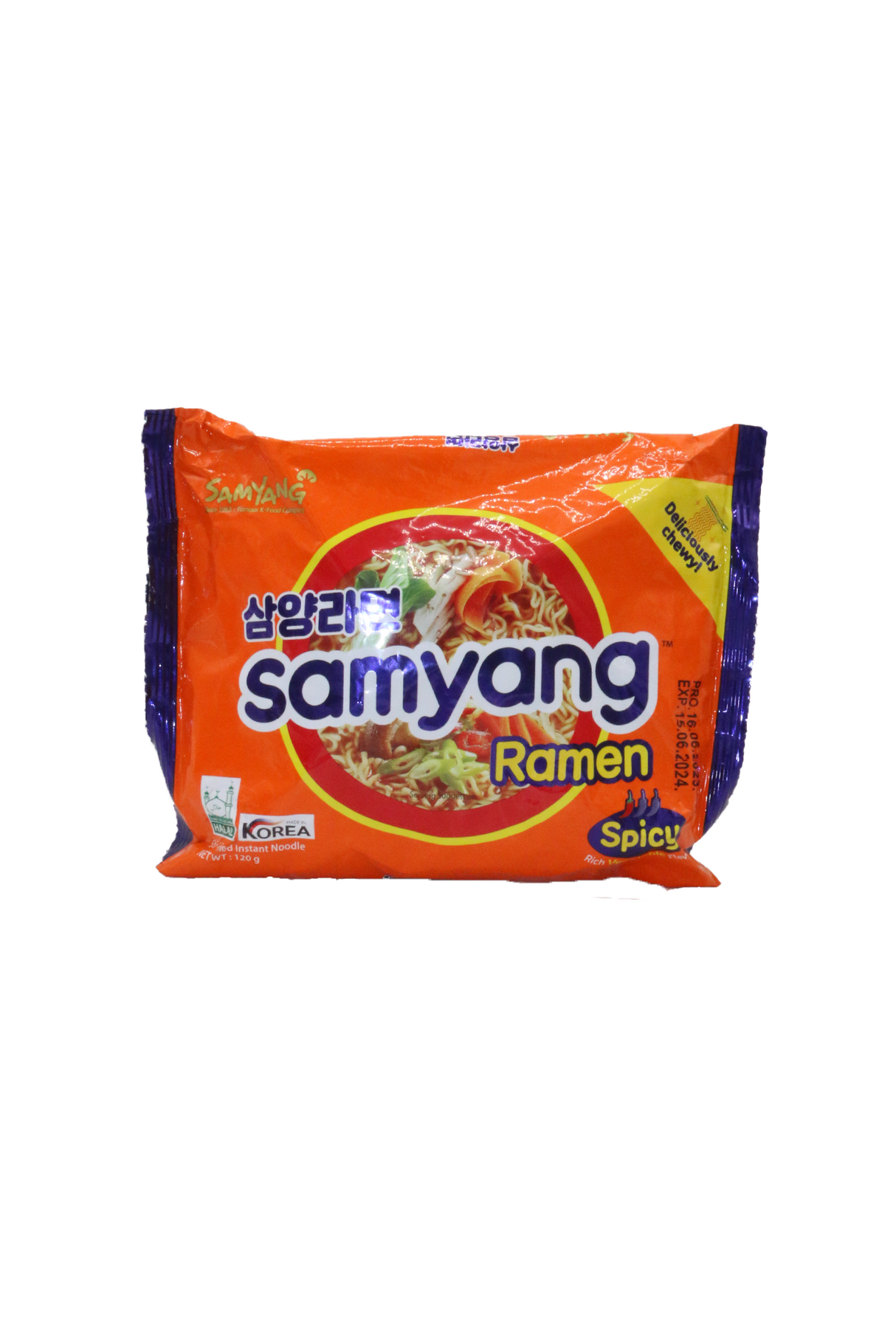 samyang ramen noodle spicy 120g korea