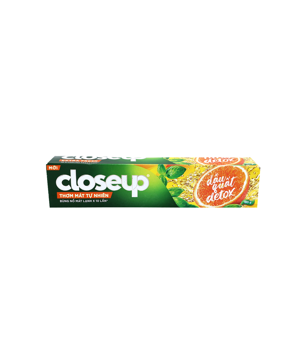 closeup tooth paste extra fresh citrus detox 180g