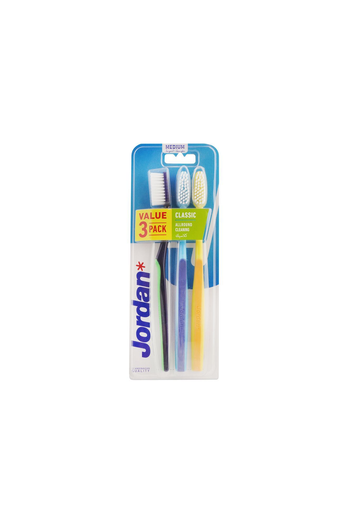 jordan tooth brush medium classic 3pc