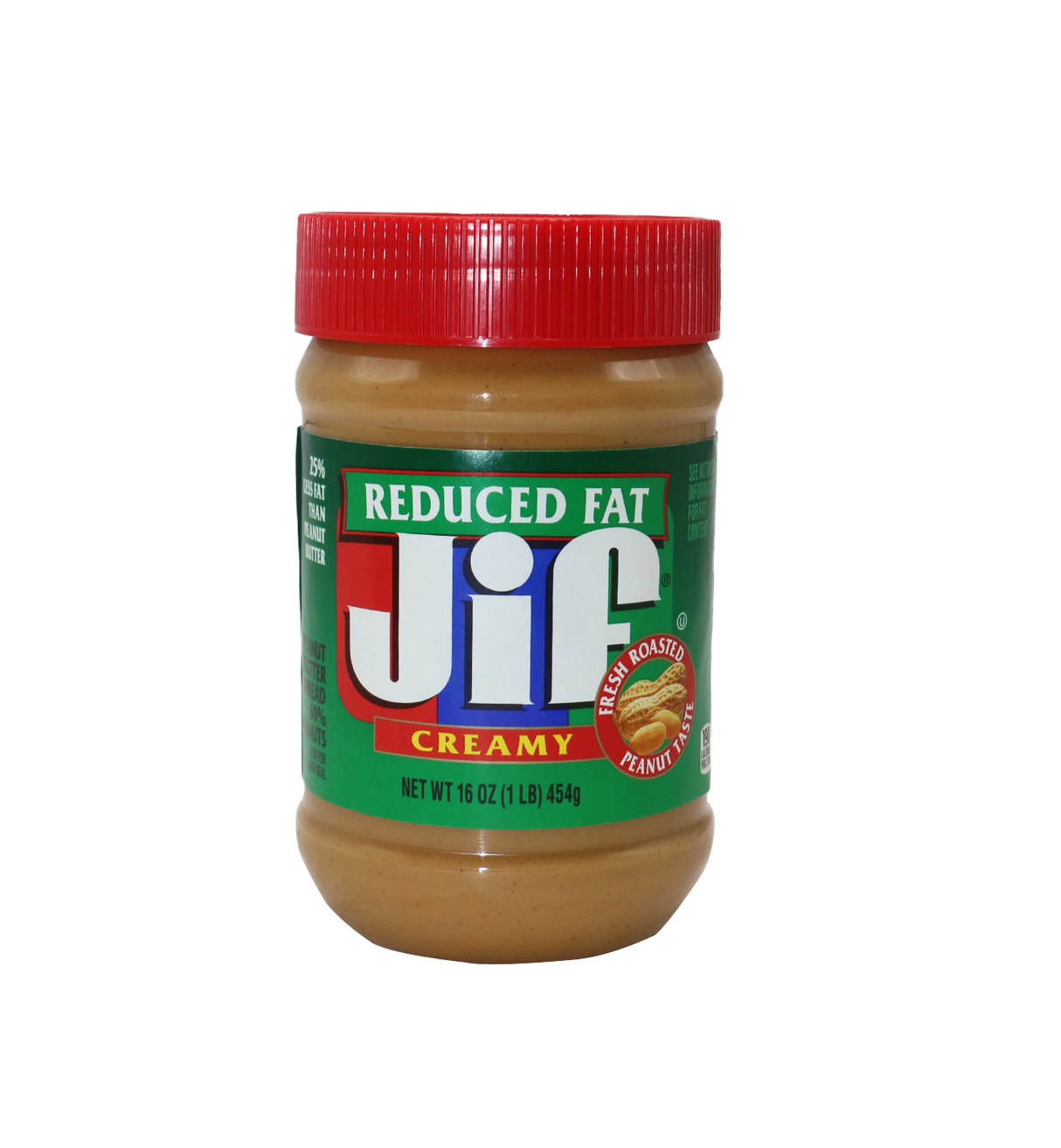 jif peanut butter creamy reduced fat 454g