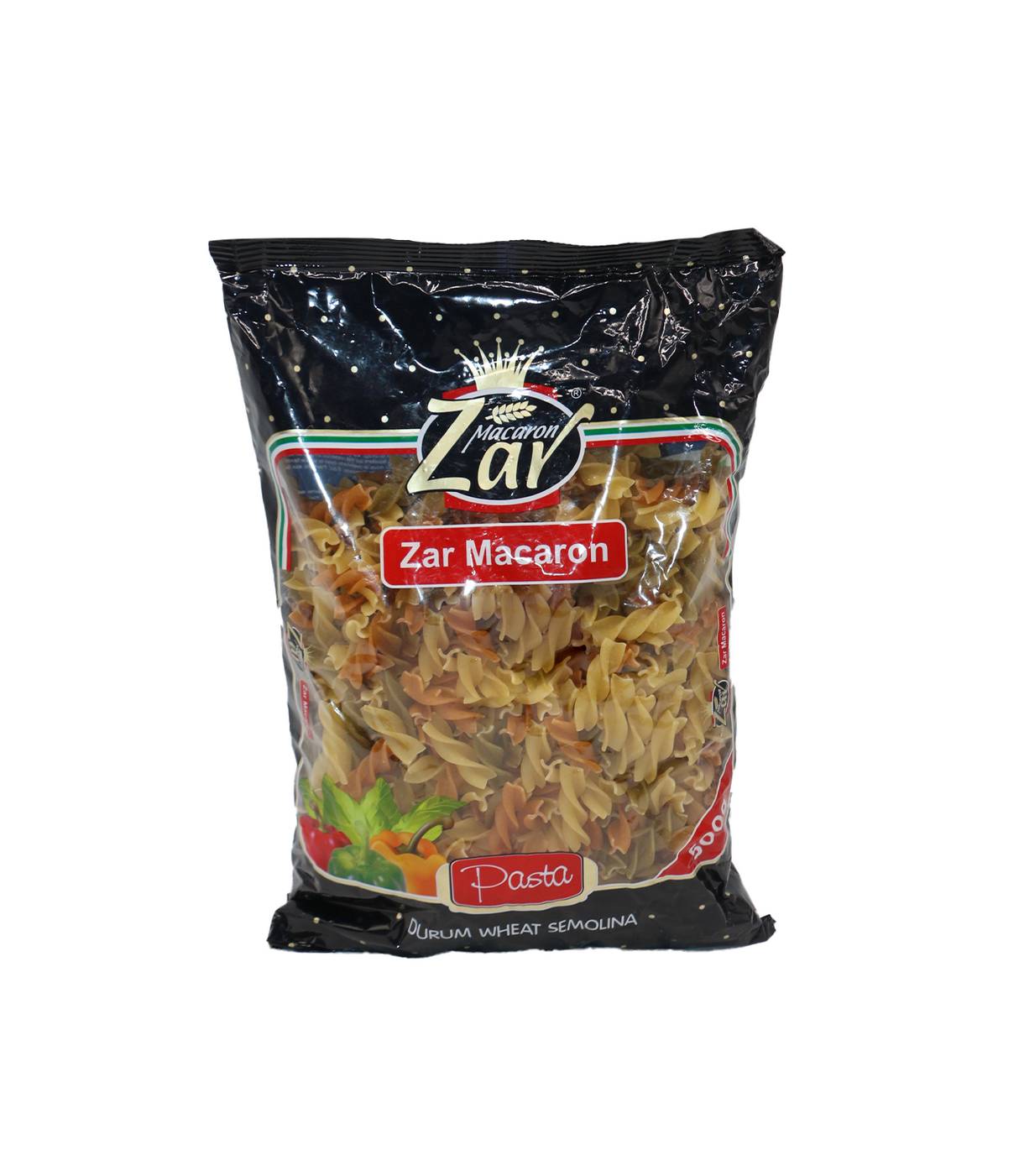 zar pasta vegetables fusilli 500g