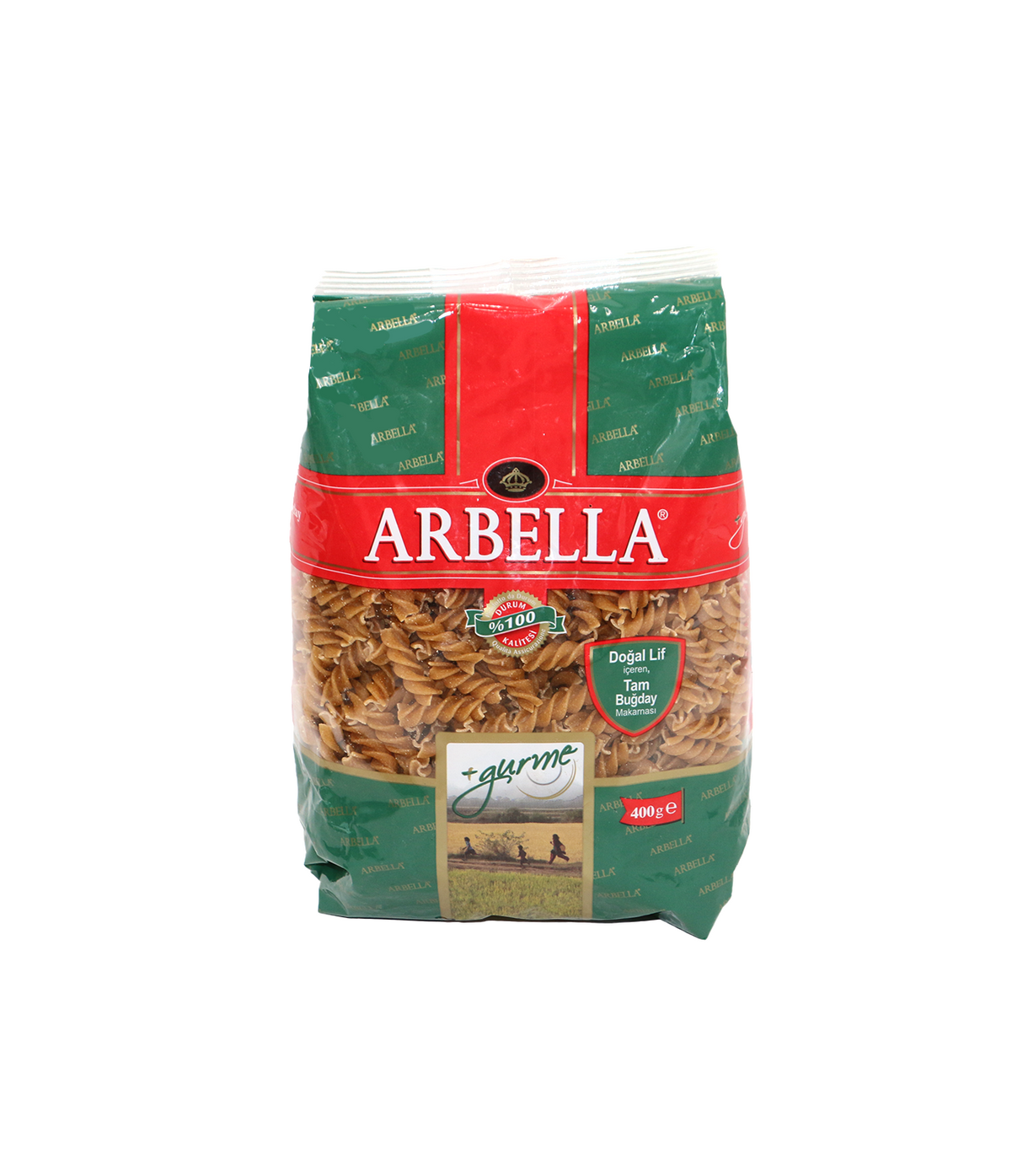 arbella whole wheat fusilli 400g