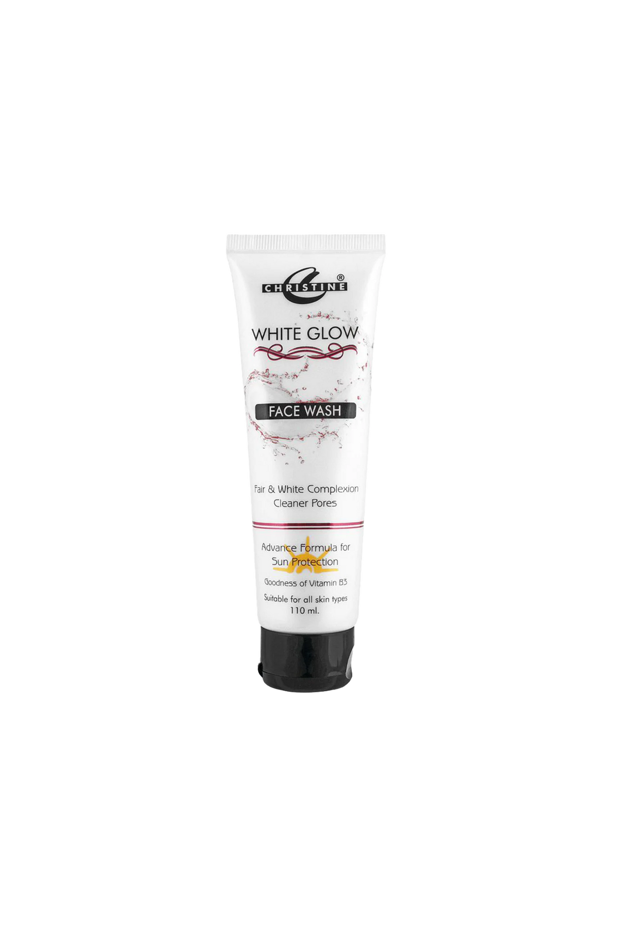 christine face wash white glow 110g