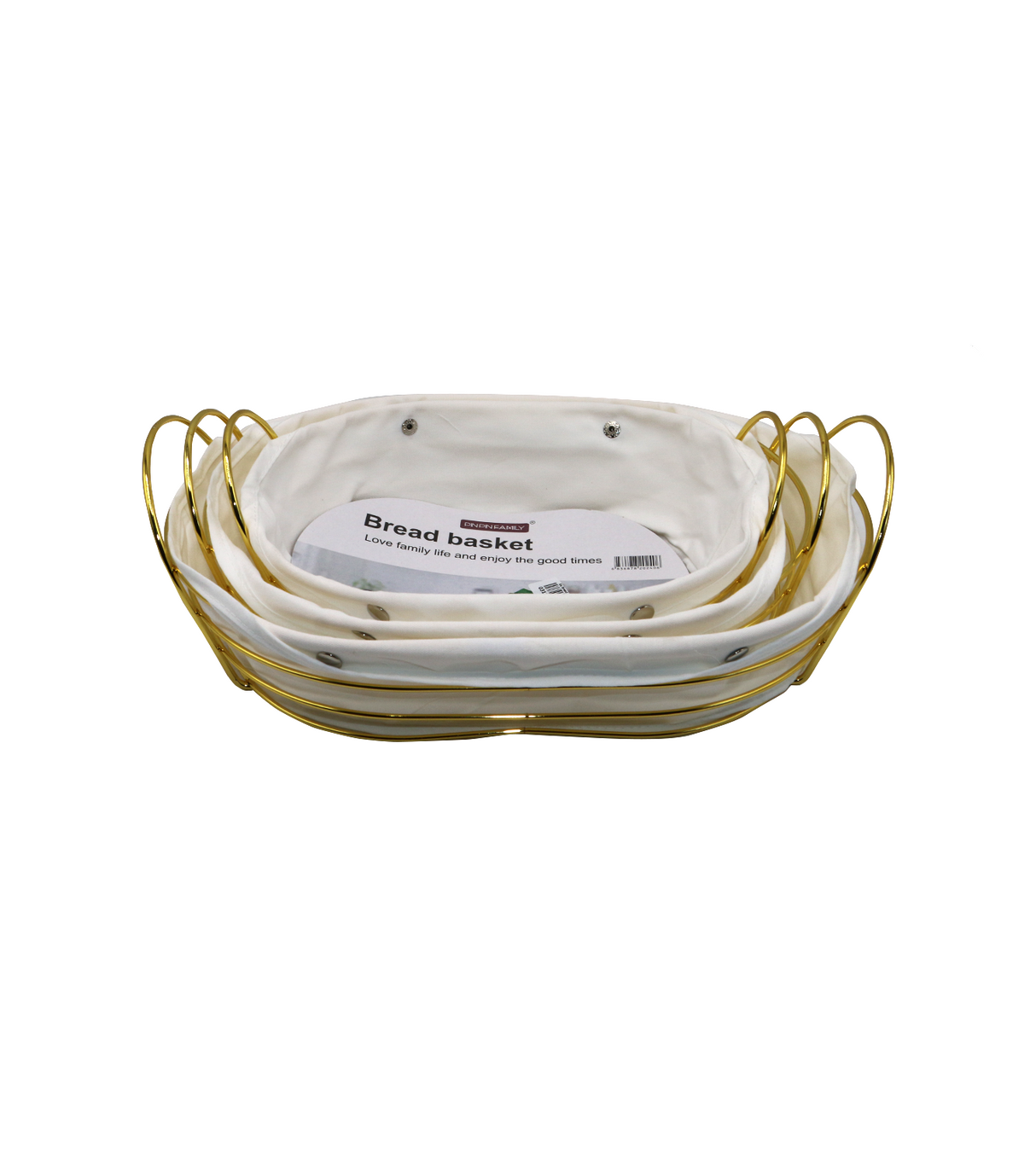 ss bread basket 3pc oval china