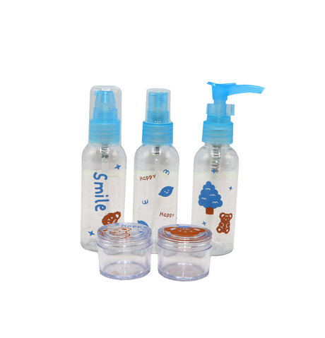 mini travel bottle with mini container 5pc set china 082