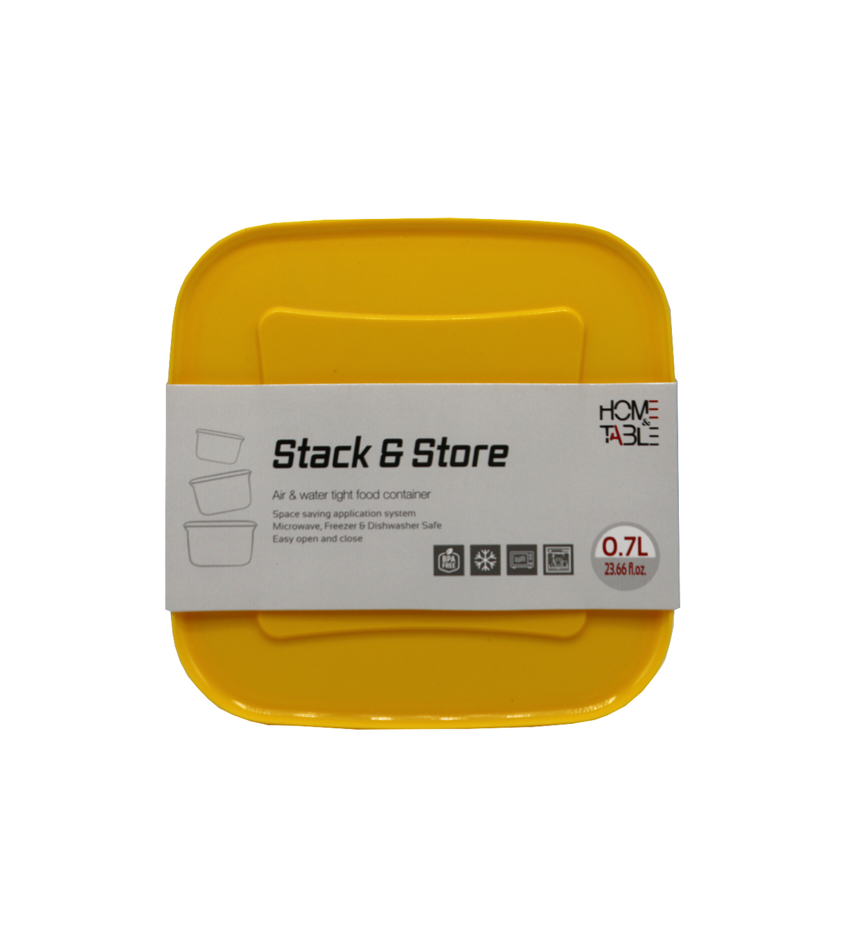 h&t plastic storage box 0.7l pak fk07