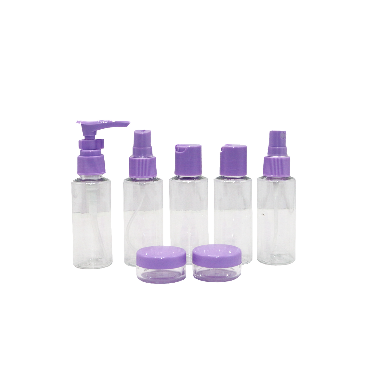 mini travel bottle with mini container & funnle 9pc china