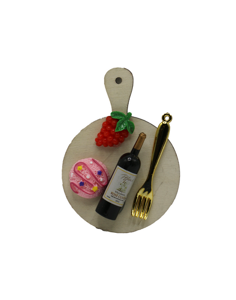 fridge magnet kitchen plate 8.5x6cm china d721