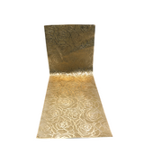 pvc table runner 1pc 92x33cm golden china d441