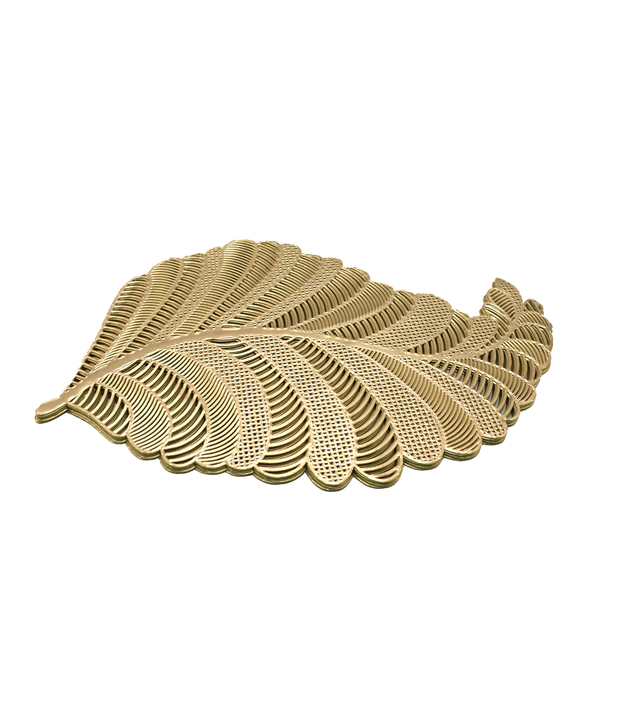 pvc table mat 1pc 46x10cm golden leaf china d806