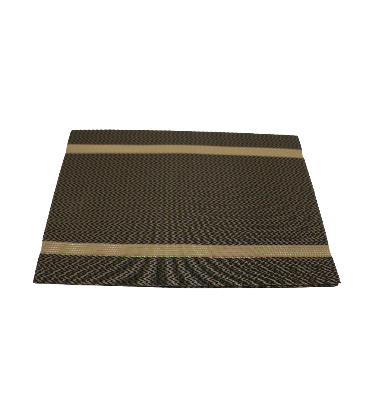 pvc table mat 1pc 45x12cm black & golden lines china d688