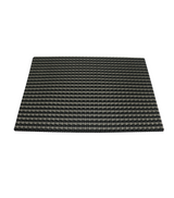 pvc table mat 1pc 45x12cm grey & black shade china d693