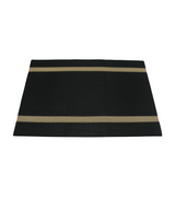 pvc table mat 1pc 45x12cm black & golden lines china d029