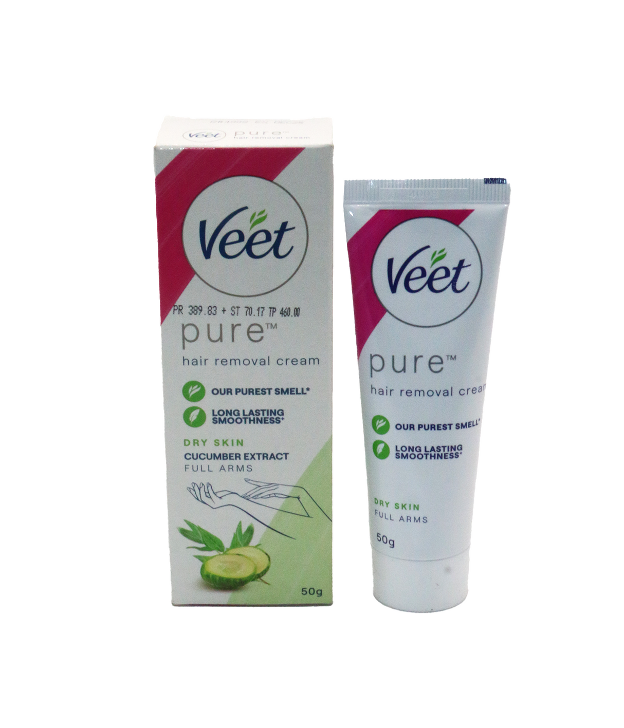 veet pure dry skin hair removal cream 50g