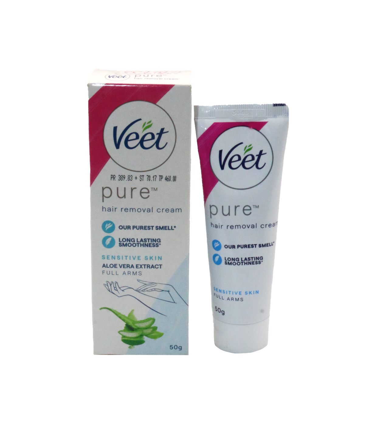 veet pure sensitive skin hair removal cream 50g