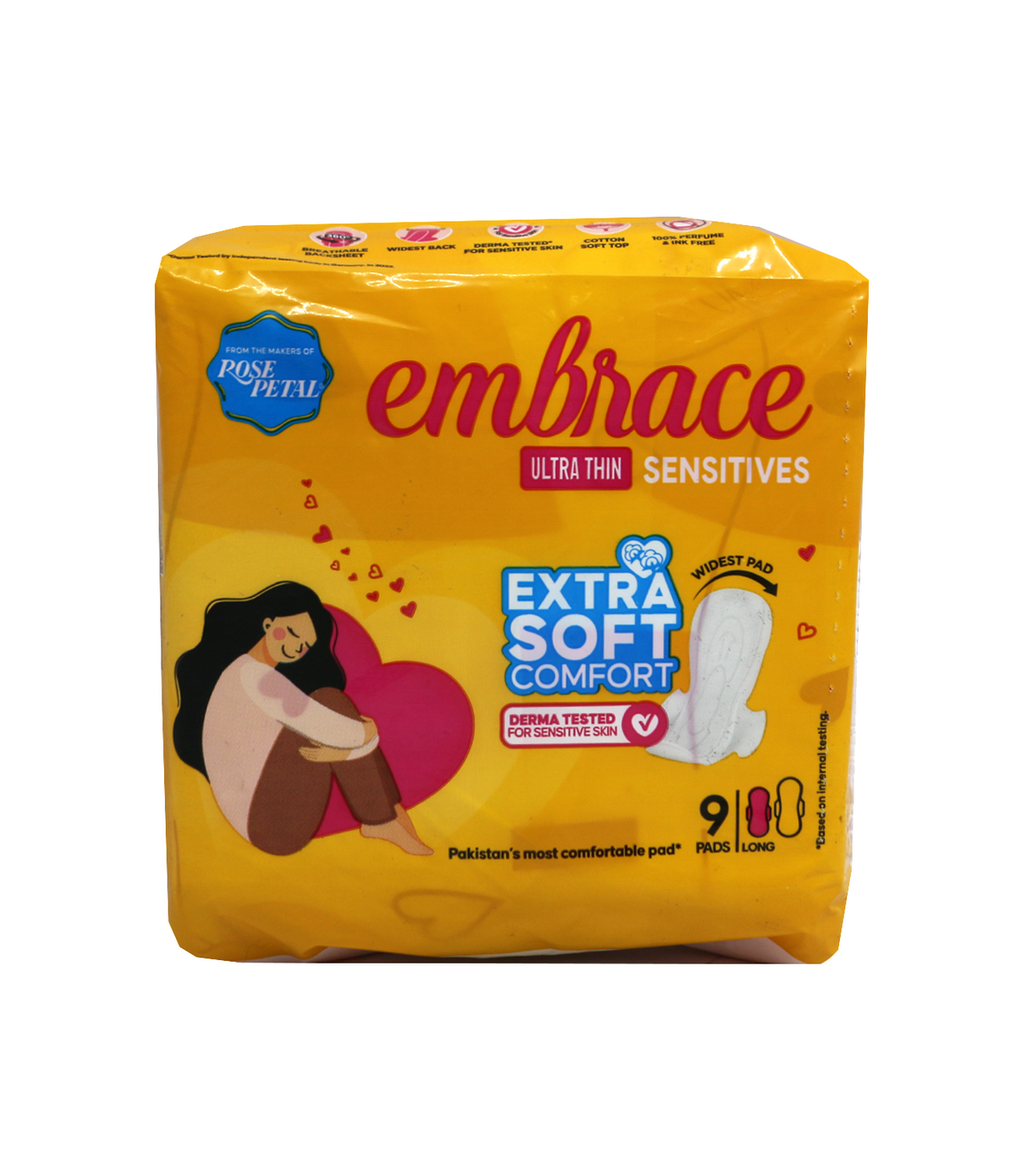 embrace pad ultra thin sensitives 9pc