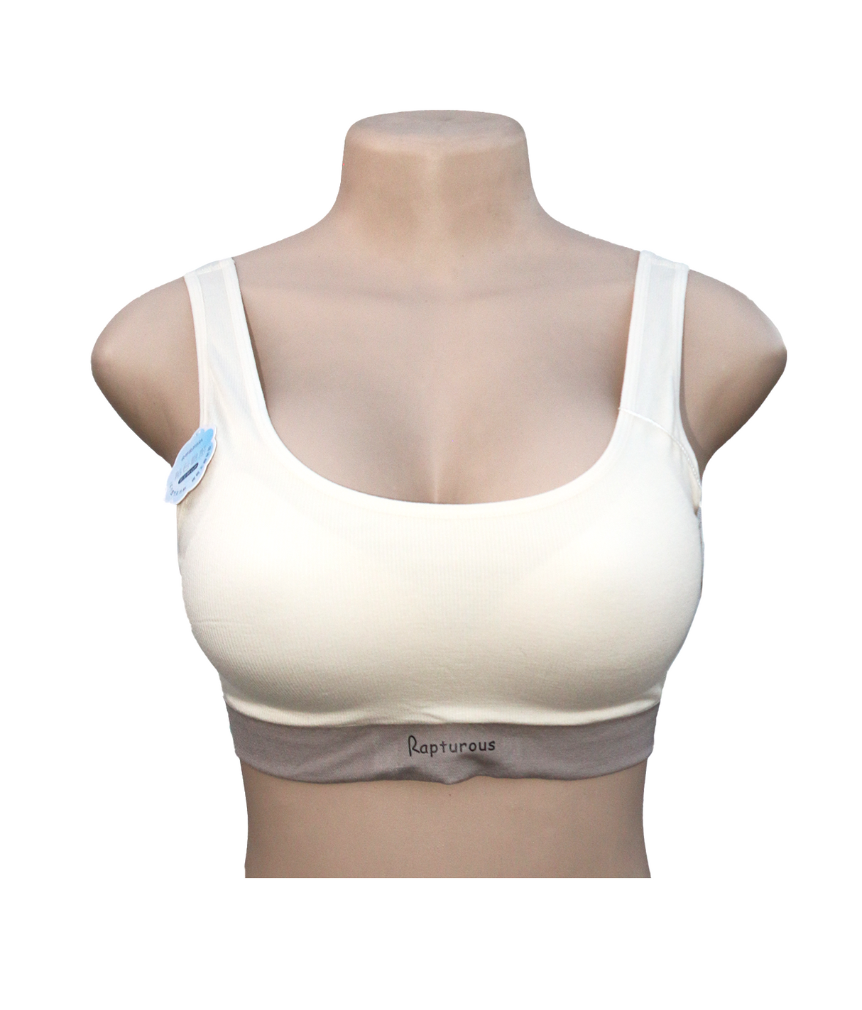 bra soft padded non wire off white one size