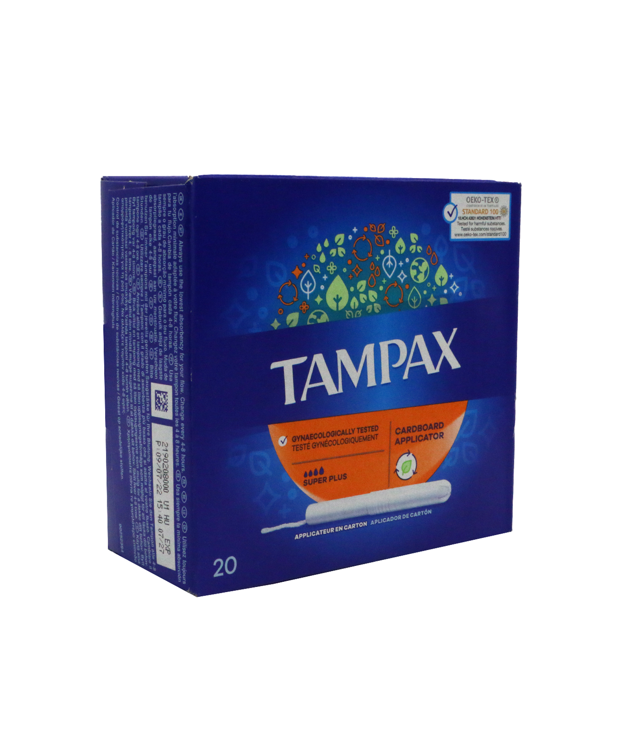 tampax cardboard applicator portective super plus 20pc