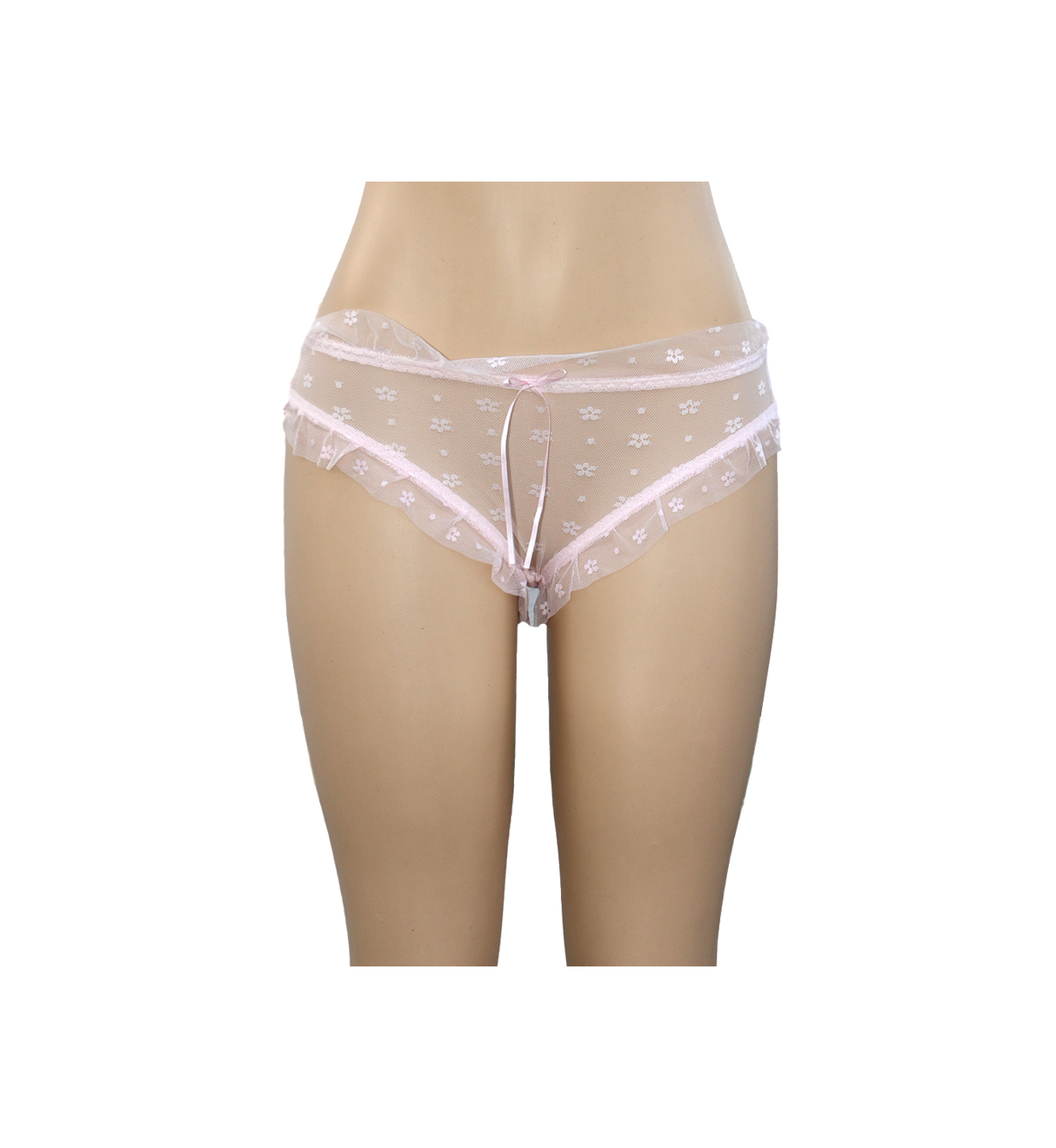 panty soft net soft pink 6847