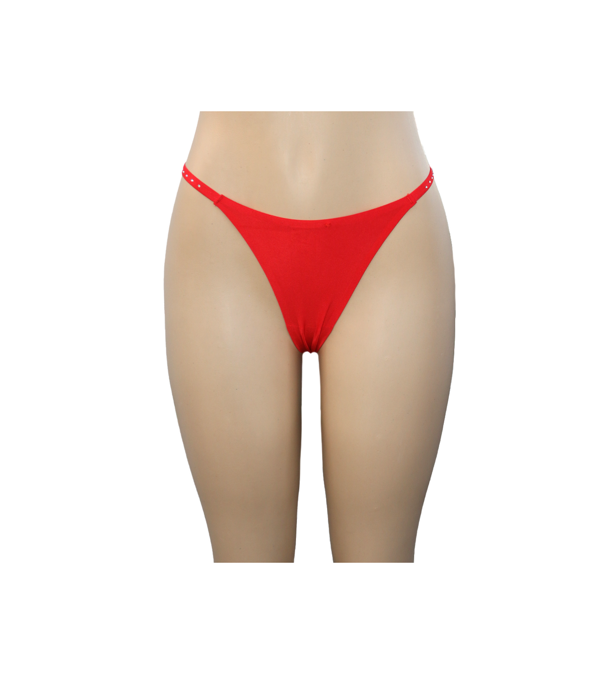 fancy panty shine strap red