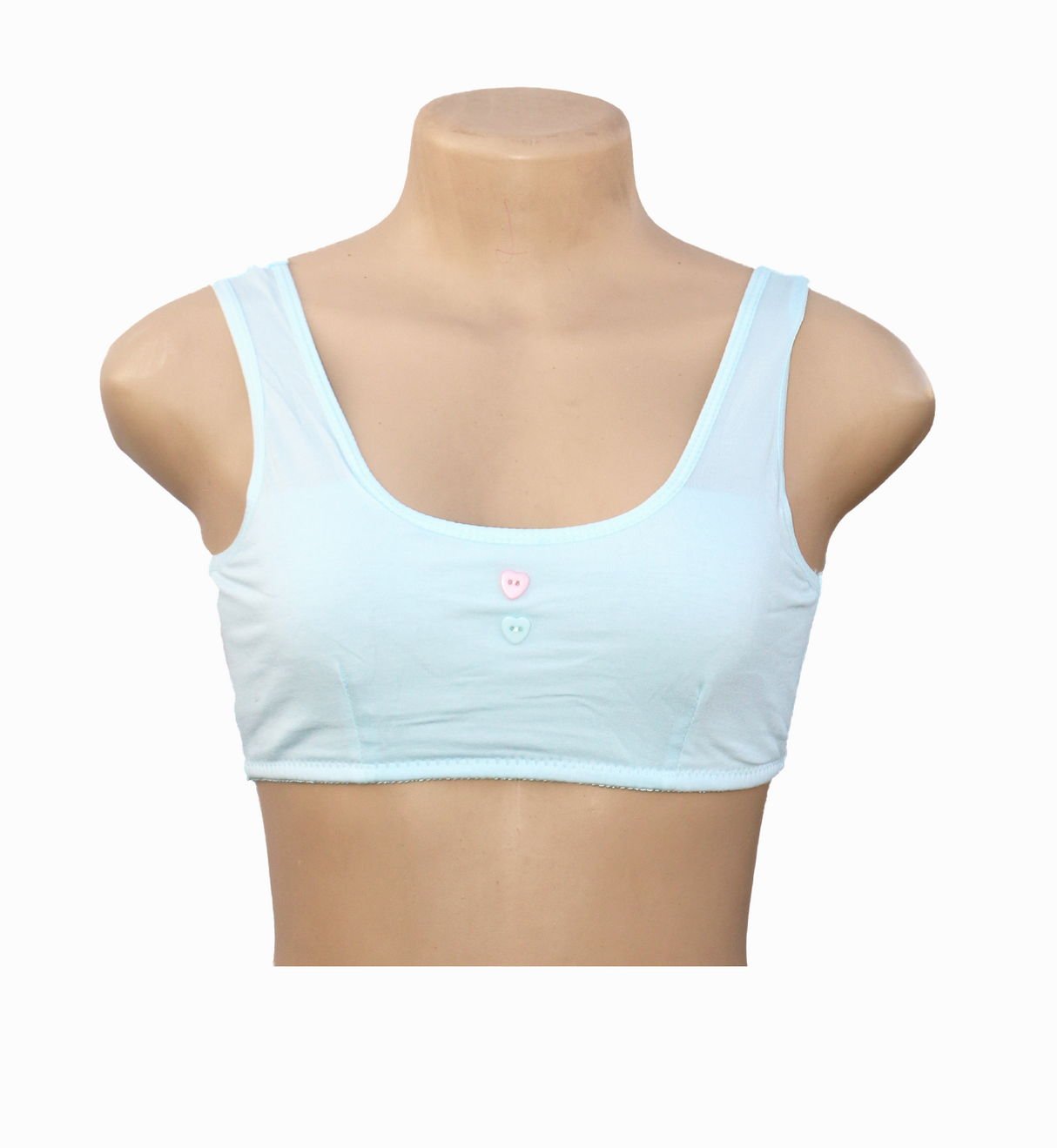 teenage training cotton bra for girls sky blue 8507