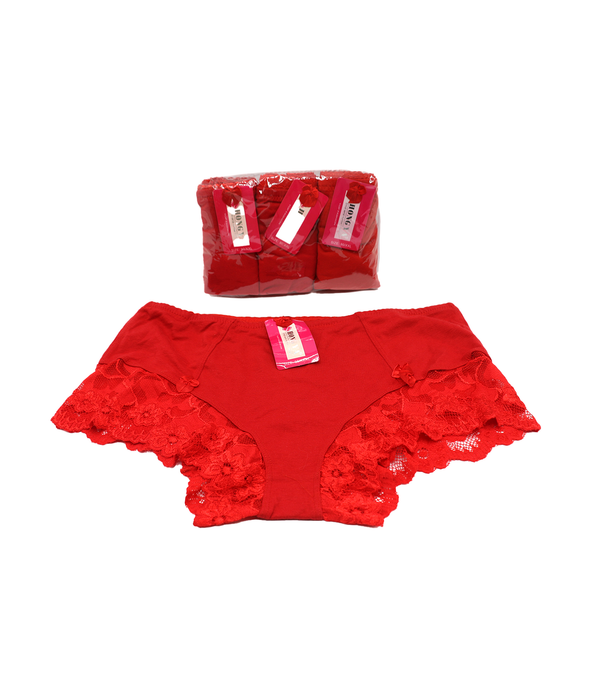 panty pack 3pc red clour