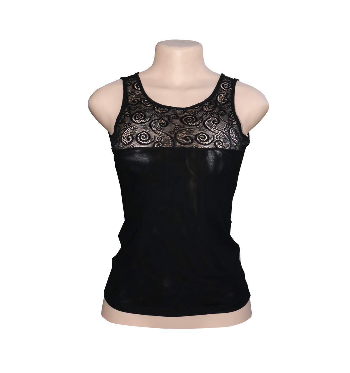 camisole net black