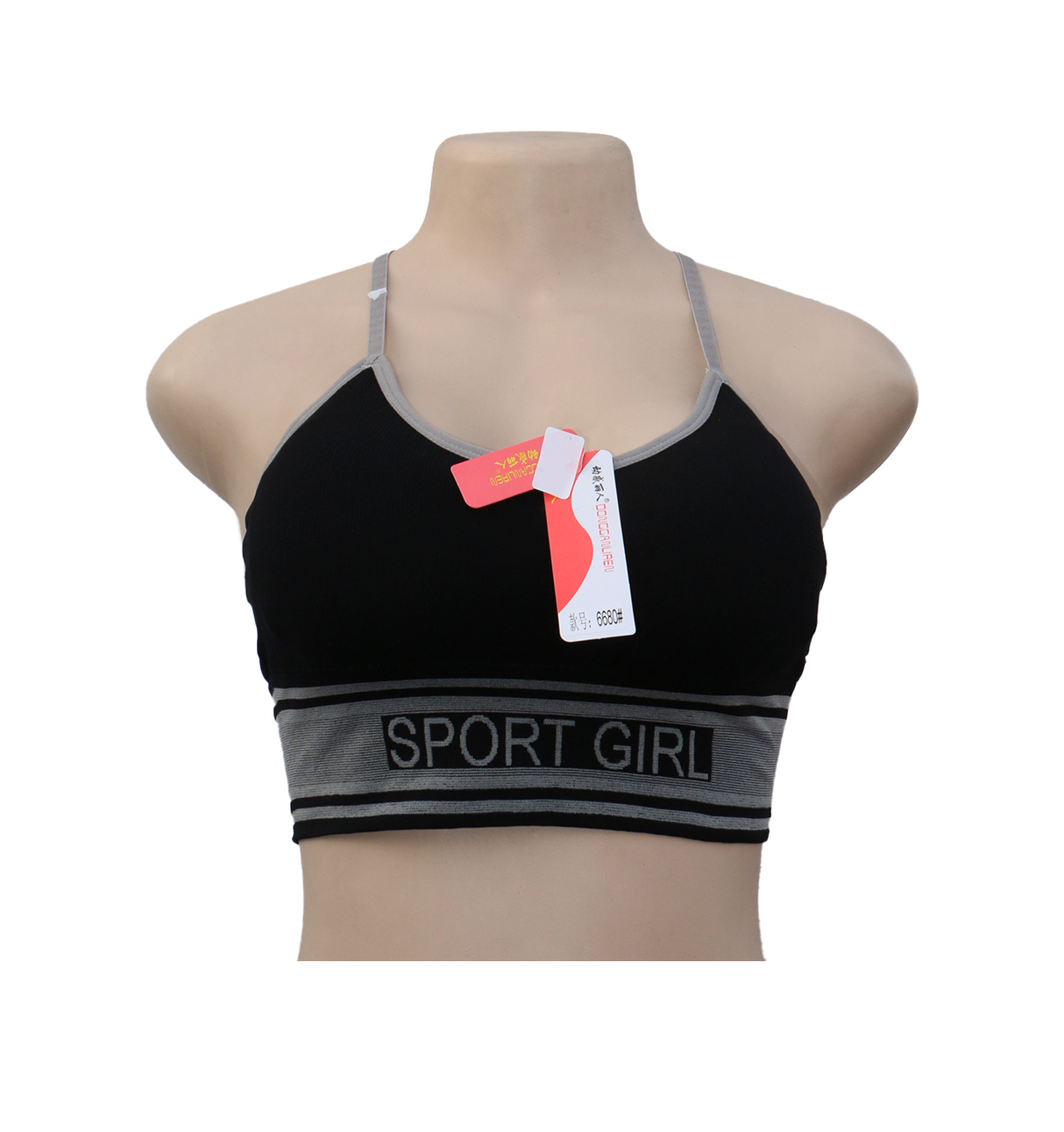 sports bra black 6680