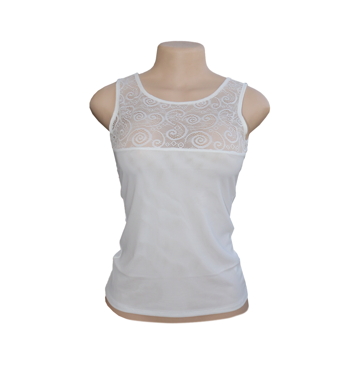 camisole net white