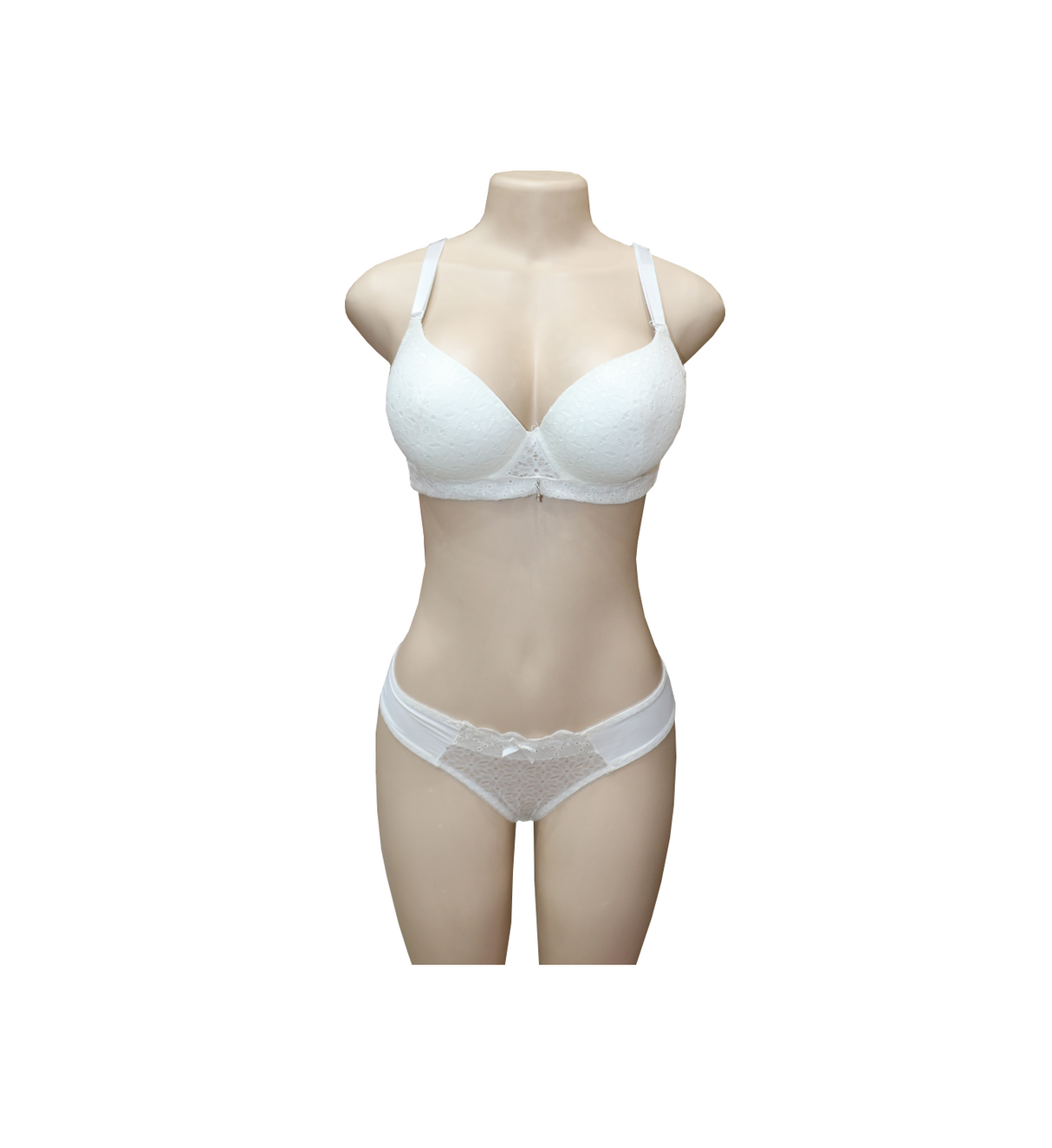 bra set net white a2039