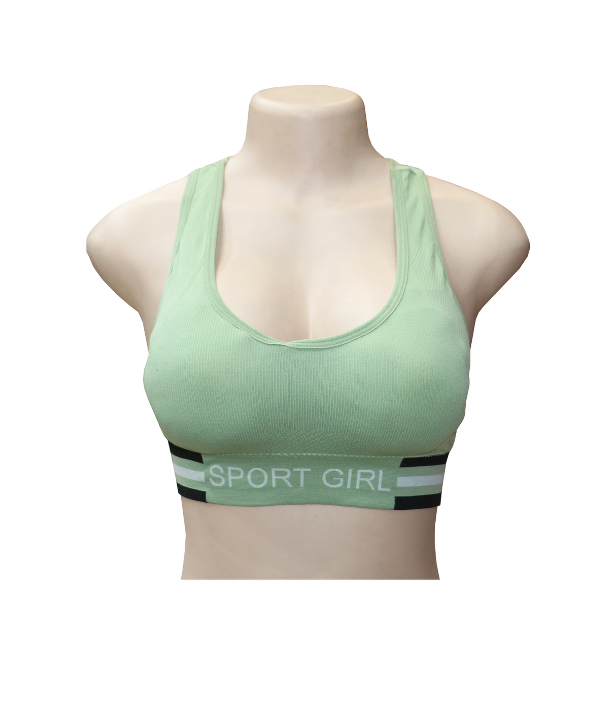 bra sports green 6730