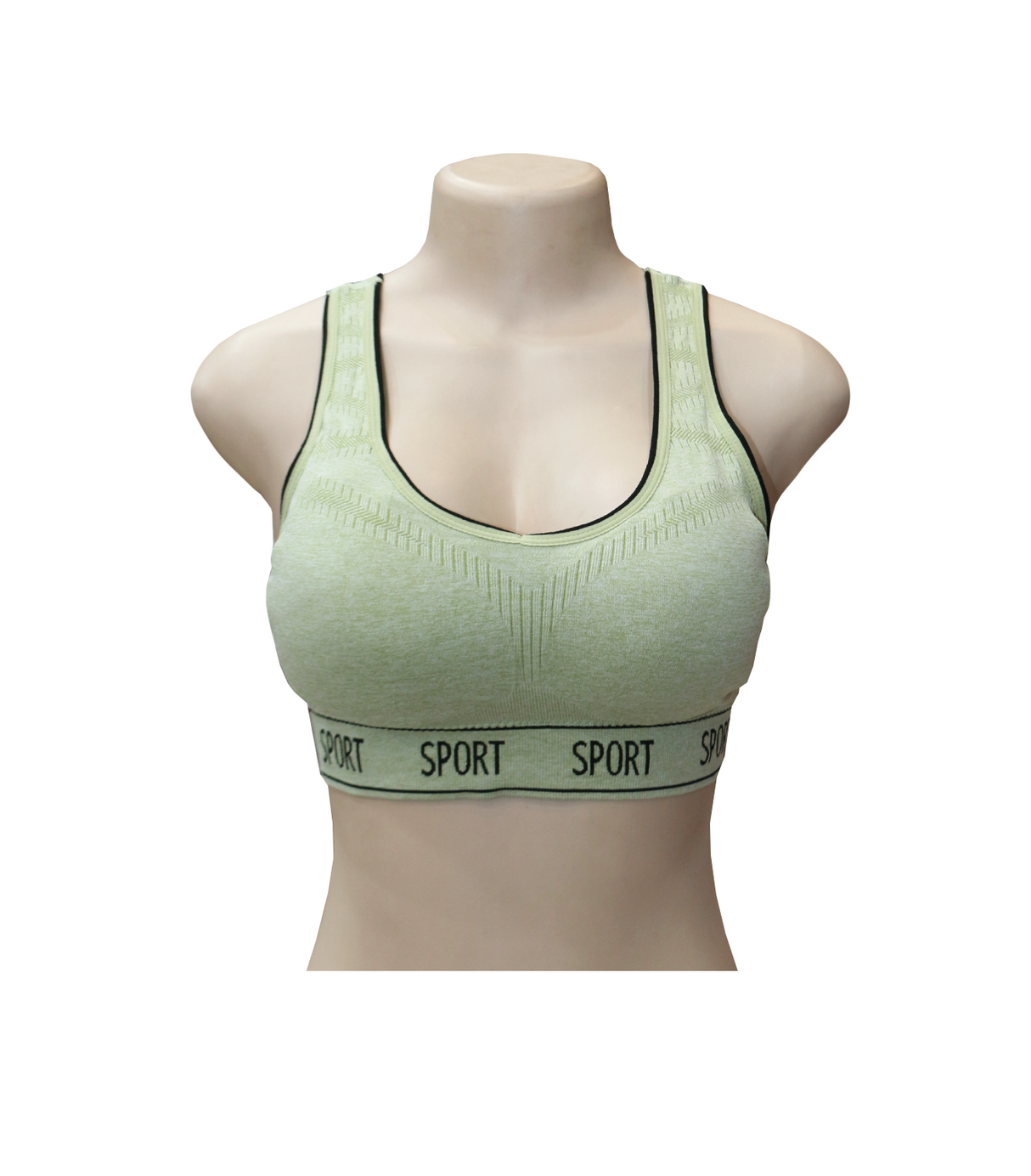 bra sports green 6739