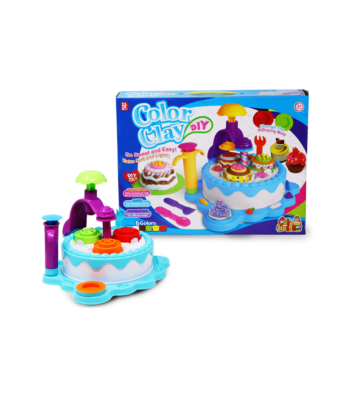 color clay set 6 colors 729a-1