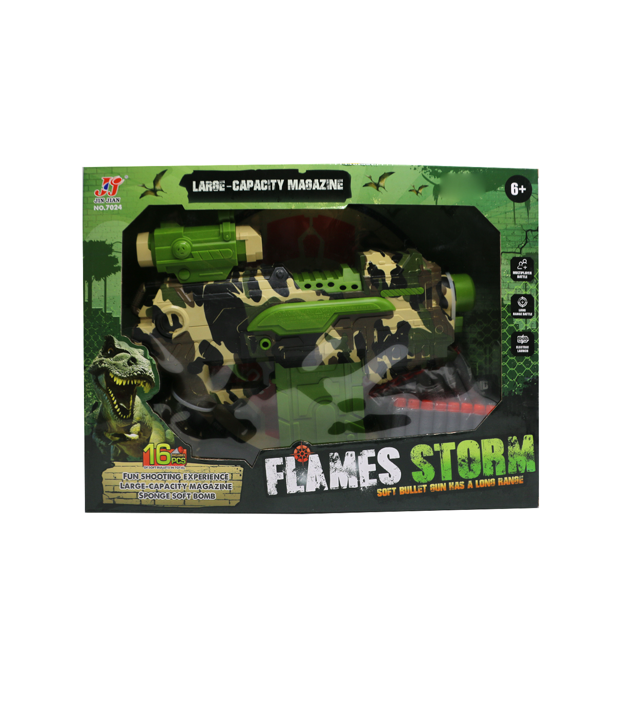 flames storm soft bullet gun 7024