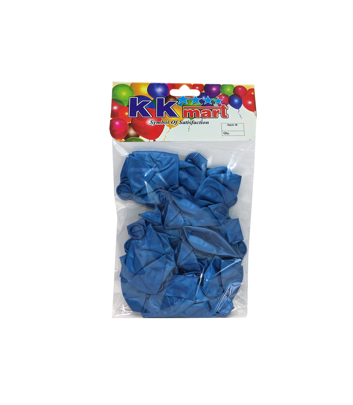 balloon 25pc metallic blue