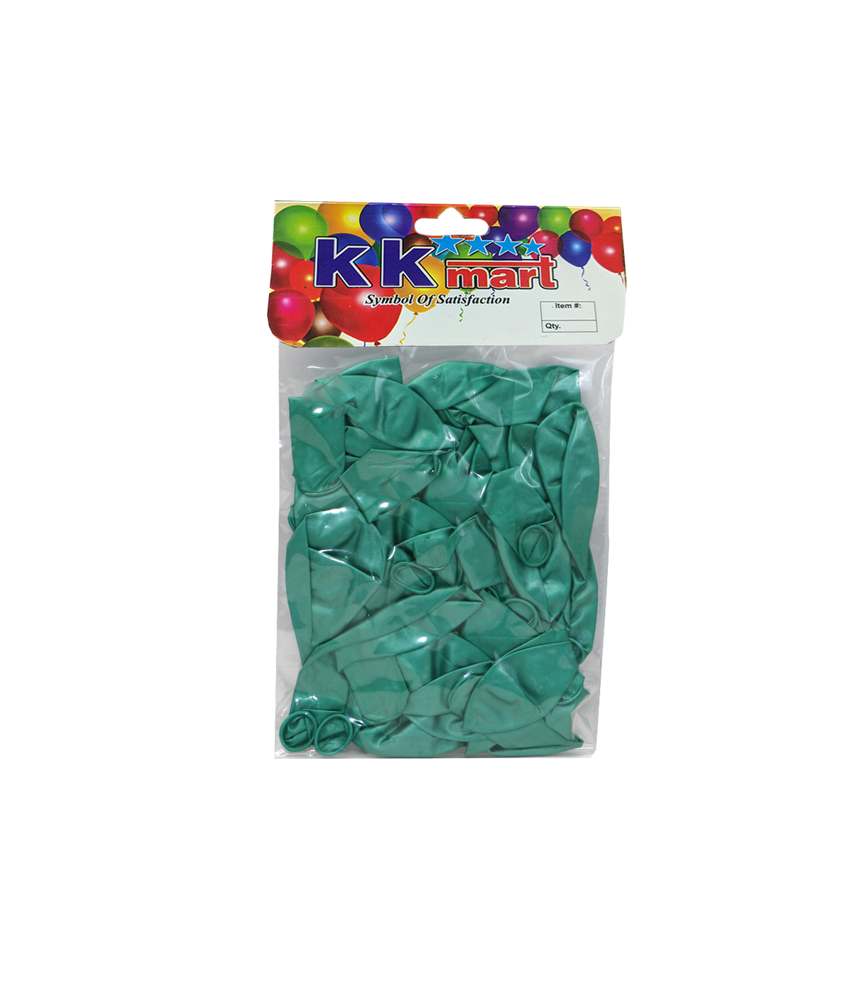 balloon 25pc metallic aqua